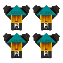 wolfcraft Project Set for Right-Angle Clamping I 8626000 I 4 x ES 22 Corner Clamps I Ideal mounting aid for screwing or Gluing at a 90? Angle