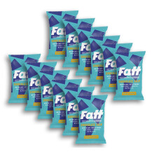 Fatt Keto Cookies - 12 X 30g Pack (Chocolate Chip) - 2.8g carbs - Ketogenic, Low Carb, Low Sugar, High Prebiotic Fibre - FattBar