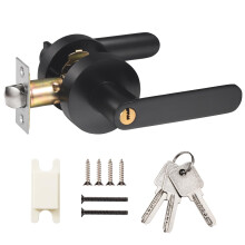 Faankiton Door Handle with Lock, Reversible Door Handles, Privacy Door Lever, Internal Door Handle Knob Sets, Security Door Lock Set, Entry Door Lever