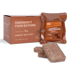 Emergency Food Bars - Chocolate Hardtack, Mre Meals Military 2025, Long Shelf Life, Emergency Meals Ration Bars, Emergency Supplies for Disaster