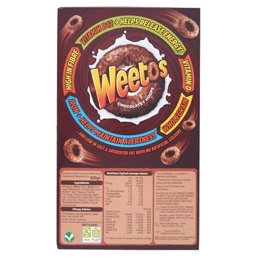 Weetabix Weetos Chocolatey Hoops 420g (Pack of 8) 2