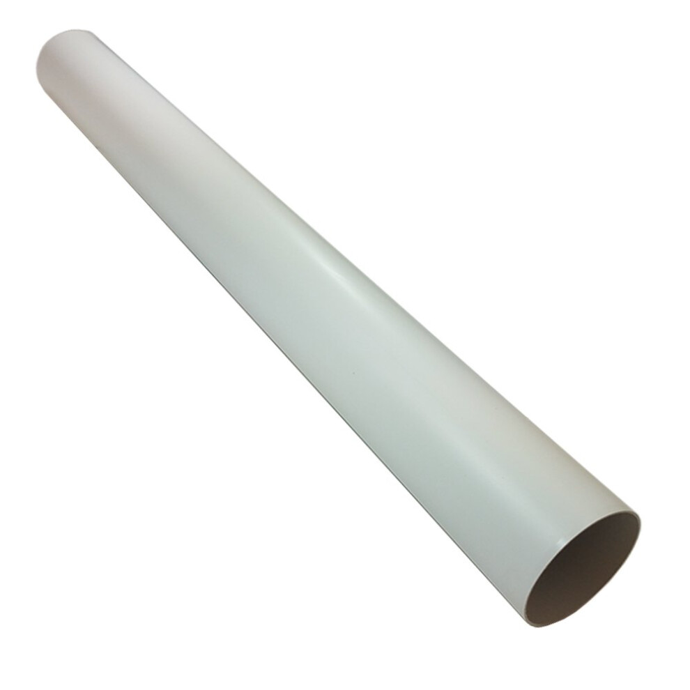 Kair Plastic Ducting Pipe 100Mm - 4 Inch / 1 Metre Long Length - Rigid Straight Duct Channel 5051222346709
