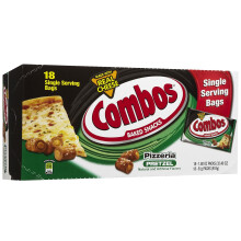 Combos Pizzeria Pretzel Baked Snacks 18 PACKS (51g PACKS) American Import