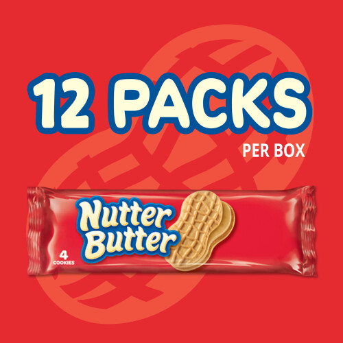 Nutter Butter Peanut Butter Sandwich Cookies - Snack Pack, 12 Count 1