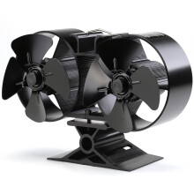 CRSURE Log Burner Fan 8 Blades Stove fan Log Burner Fan Heat Powered Fans for Wood Burners Fireplace Eco Friendly & Increased Efficient with Stove