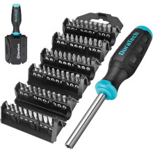 DURATECH 60-in-1 Multi-Function Screwdriver Sets, Multi-Bit Screwdriver Sets with Phillips, Slotted, Square and Torx, Storage Case Design, Suitable