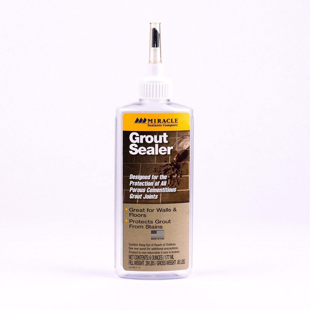 Miracle Sealants Grout Sealer 177Ml - Protection For All Porous Cementitious Grout Joints 5051222345023