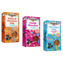 Angelic Free From 3 Mixed Box Vegan & Gluten Free Cookies. 3 Boxes Of Dairy, Nuts, Soya, Egg, Peanut Free Biscuits. Allergy Safe Snacks. Chocolate