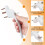 Neoteck 10 Pcs UPVC Window Handle, Double Glazing Universal Espag, White, 43mm 2