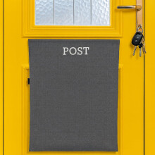 Post Catcher for Letterboxes [Grey] No Tools or Screws Needed ? Dog Proof Letter Box Mail Catcher Bag (Grey)