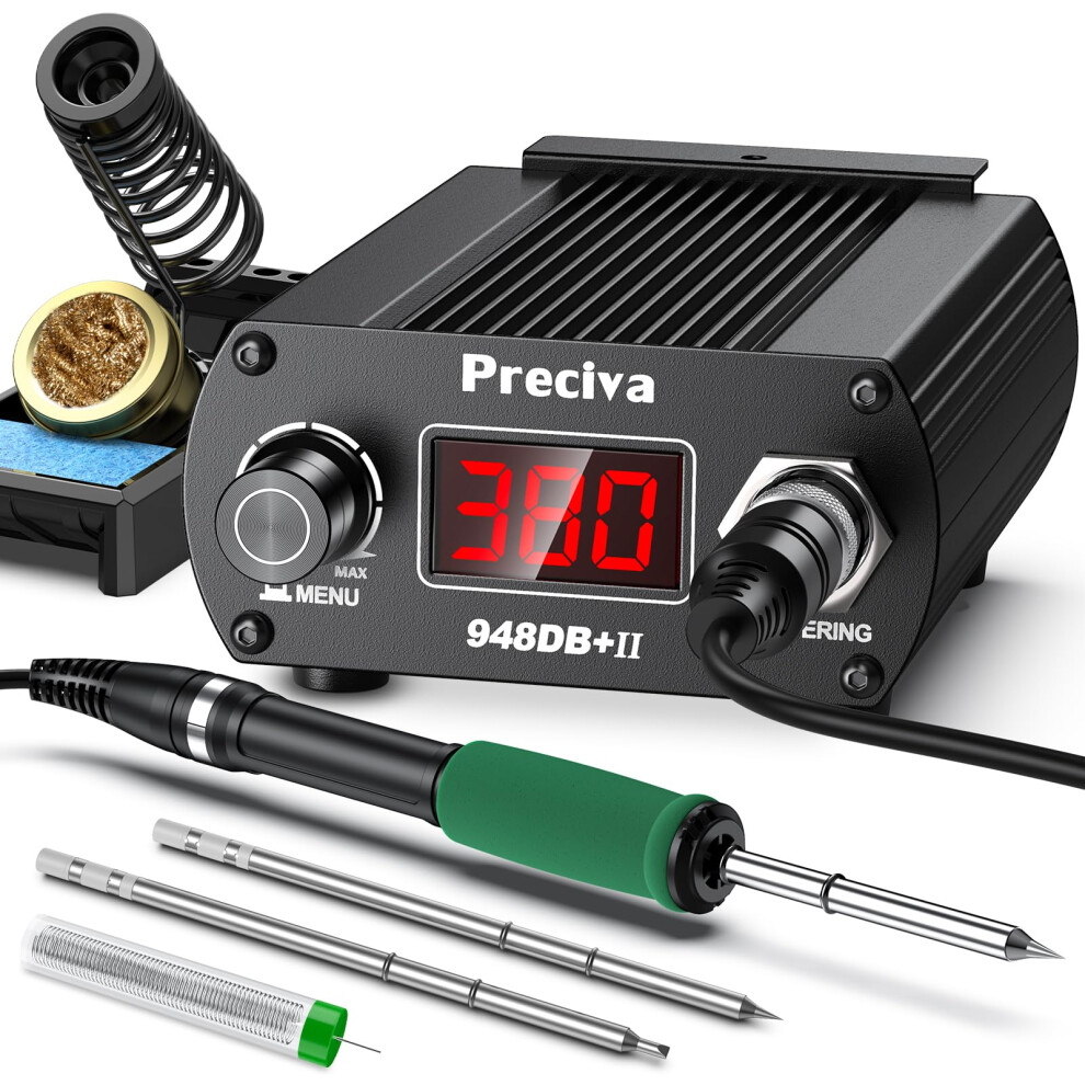 Soldering Station, 75W Preciva Digital Soldering Station, Plug-In Soldering Tips, 200-480?, 6 Modes 5051222343951