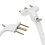 Neoteck 10 Pcs UPVC Window Handle, Double Glazing Universal Espag, White, 43mm 3