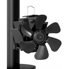 Signstek Heat Powered Log Burner Fan - 6 Blades Magnetic Chimney Silent Stove Fan for Efficient Heat Distribution on Wood Stoves, Fireplaces & Log