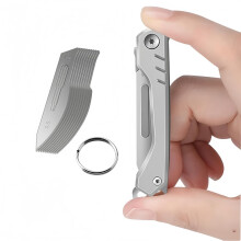 Utility Folding Scalpel, Unpacking Box Opener Cutter, EDC Craft DIY Cutting Hand Pocket Multi Tool Bottle Opener, 10 pcs 24# Replaceable Blades for