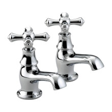 Bristan K 1/2 C Colonial Basin Taps - Chrome