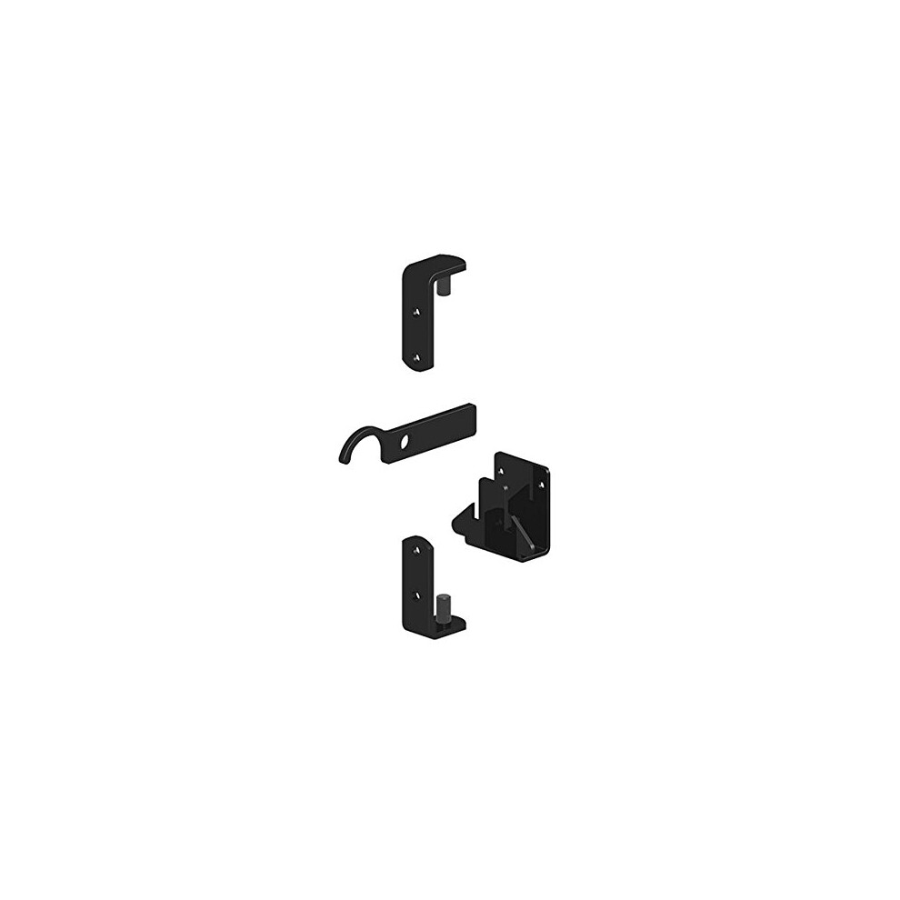 Gatemate Wrought Iron Gate Hinges Fixing Kit Galvanised And Powder Coated Black Fixings 5051222353233