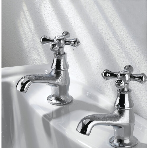 Bristan Bristan K 1/2 C Colonial Basin Taps - Chrome 1
