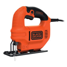 BLACK+DECKER 400 W Compact Jigsaw Power Tool with Blade and Kitbox, KS501-GB