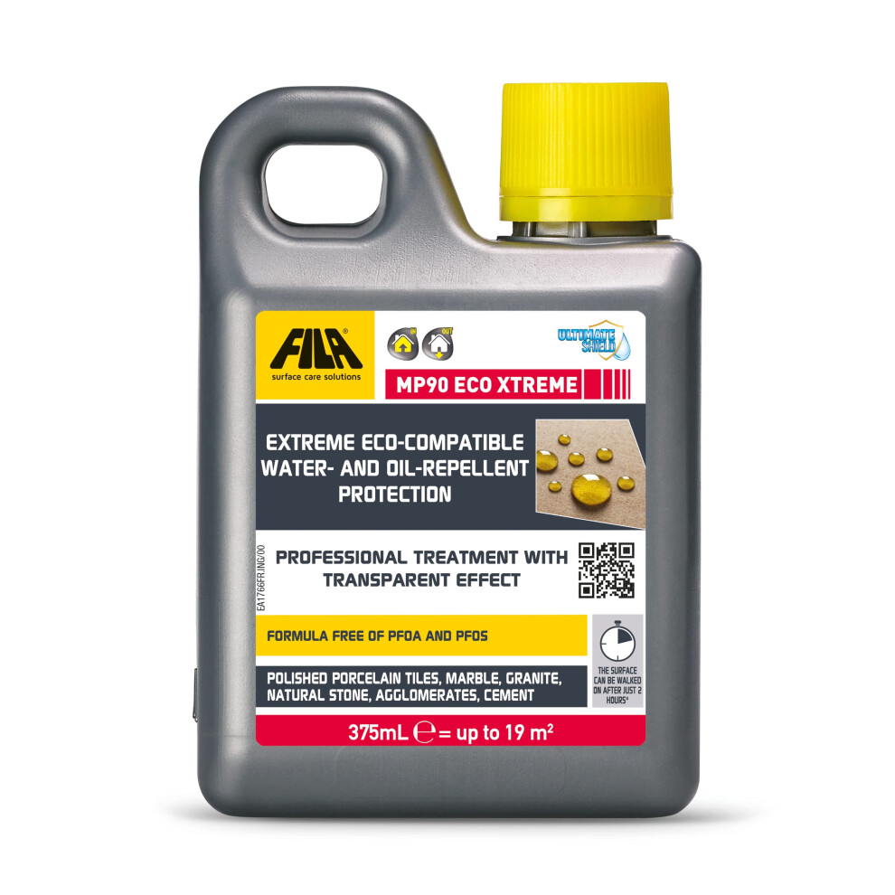 Fila Surface Care Solutions, Mp90 Eco Xtreme, Extreme Worktop Stainproof And Waterproof Sealant, Natural Stone Sealer, Invisible Look Protection For 5051222351758