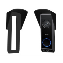 Gestech Weather Rain Cover for Eufy 2K E340 Dual Cam Doorbell Rain Cover for Eufy E340 Wireless Battrey Version No Drill Anti Glare