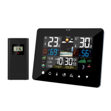 Wireless Weather Station with Touch Screen, Indoor Outdoor Thermometer and Accurate Forecast