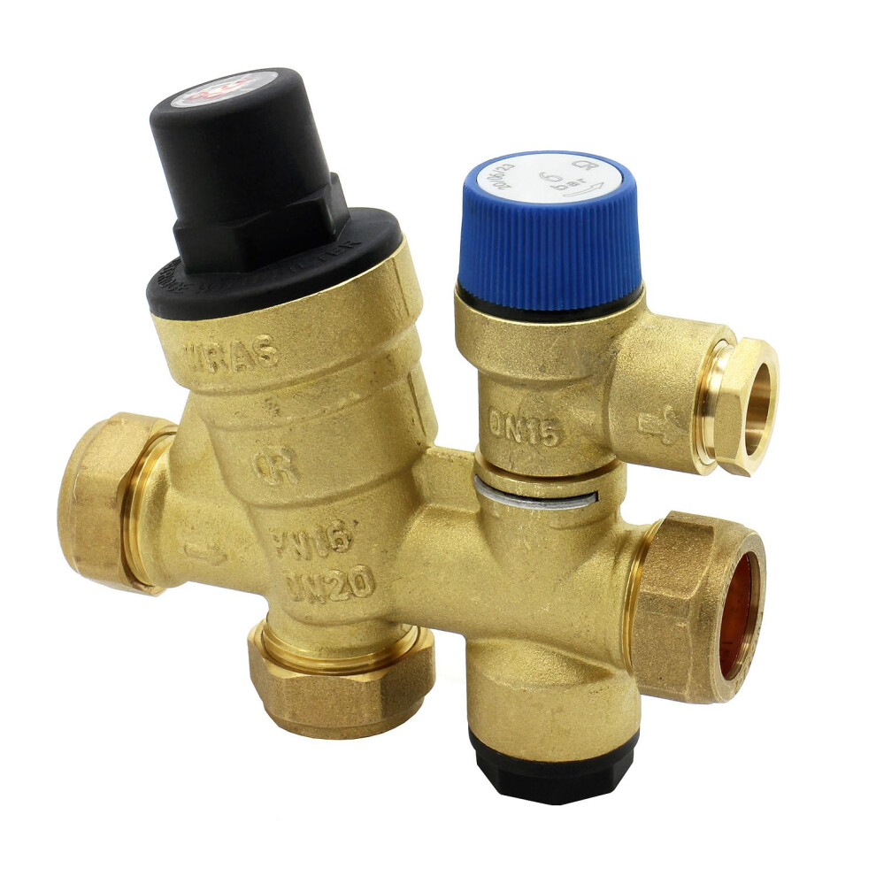 Inlet Control Multibloc Valve Group For Cylinder - 3 Bar Pressure Reducing Valve With 6 Bar Pressure Relief 5051222343319