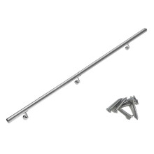 Stainless Steel Handrail 3M / 10FT Stair Handrail Magtctyae Handrail for Stairs Banister Rail Support Kit Indoor Outdoor Wall Mounted Stair Railing