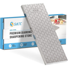 SATC Diamond Sharpening Stone 2 Side Grit 400/1000 Chisel Sharpening Kit Diamond Honing Stone for Short Chisels and Planes