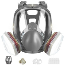 ZXICH Reusable full Face Cover - 6800 full Respir?tor Face Cover,for Paint, Against Dust,Chemicals, Formaldehyde, Polishing,Staining,Car