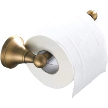 Antique Brass Finish Toilet Roll Holder | Bronze Steel Toilet Paper Holder |Strong Loo Roll Tissue Holder Stand, Modern and Clean Design