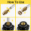 130PCS Threaded Inserts Nut Kit,60W Soldering Iron Heat Set Insert Tool Adjustable Temp Heat Thread Knurled Nut M2/M3/M4/M5/M6/M8 Threaded Inserts 2