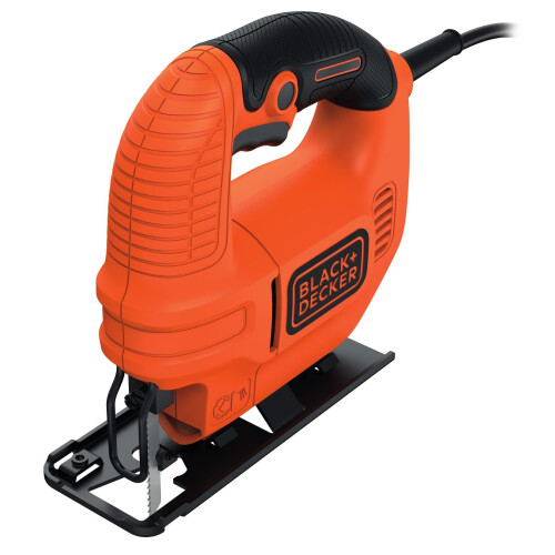 BLACK+DECKER 400 W Compact Jigsaw Power Tool with Blade and Kitbox, KS501-GB 1