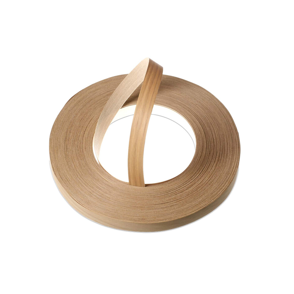 Woodpress? 22Mm Real Oak Pre-Glued Veneer Edging Tape ? 50M Trade Roll ? Iron-On Wood Application 5051222355923