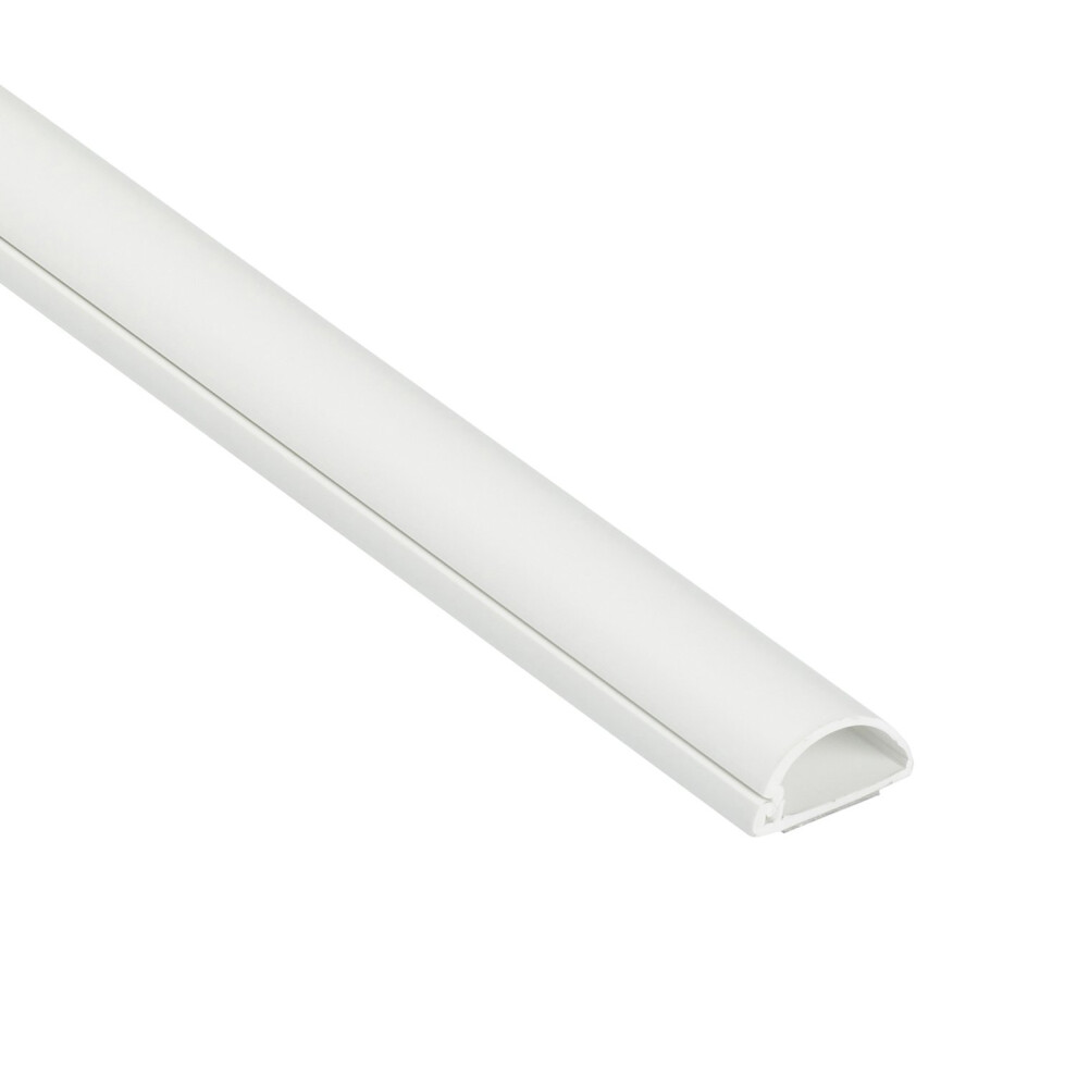 D-Line Micro+ Trunking, Cable Cover, Half Round Paintable Cable Trunking, Self-Adhesive Cable Tidy, Decorative Wire Hider, Electrical Cable Management 5051222357118