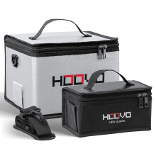 HOOVO Lipo Bag Fireproof, Explosion-Proof Lipo Battery Safe Bag LiPo Guard Bag for Storing and Charging Lipo Batteries with Double Zip
