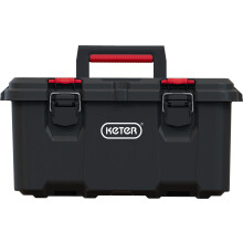 Keter Stack n' Roll Modular DIY Toolbox, Stackable, Lightweight, Durable, Water Resistant, Black