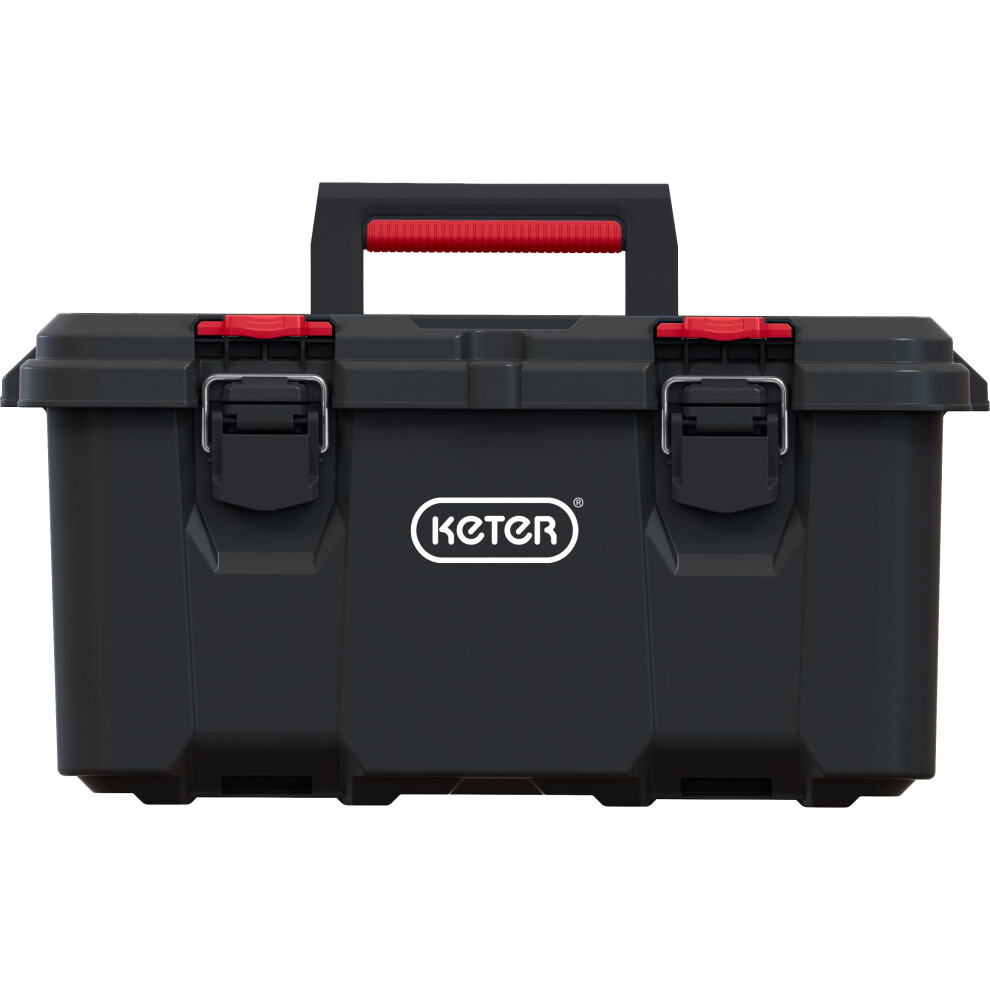 Keter Stack N' Roll Modular Diy Toolbox, Stackable, Lightweight, Durable, Water Resistant, Black 5051222358238