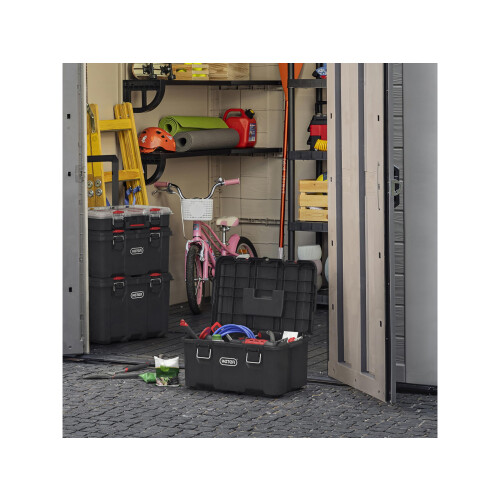 Keter Keter Stack n' Roll Modular DIY Toolbox, Stackable, Lightweight, Durable, Water Resistant, Black 1