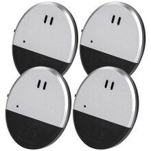 Flintronic 4 Pack Window Alarm, 130dB Ultra Slim Vibration Alarm Sensors, Glass Break Security Alert, Detects Glassbreak & Vibration, Suitable for