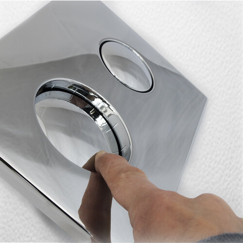 Ideal Standard S4399AA Chrome Dual Flush Plate -Chrome 2