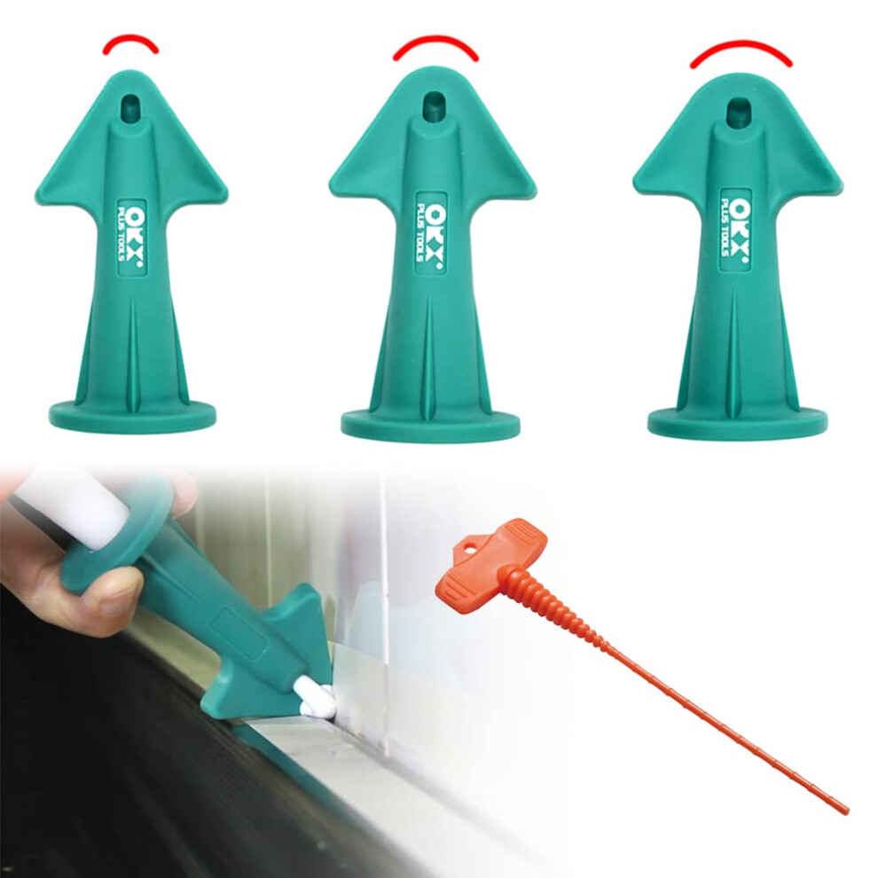 Orxplus Tools Caulk Nozzle, Applicator, Silicone Caulking Tools (6.5R, 10R, 13R) 5051222361375