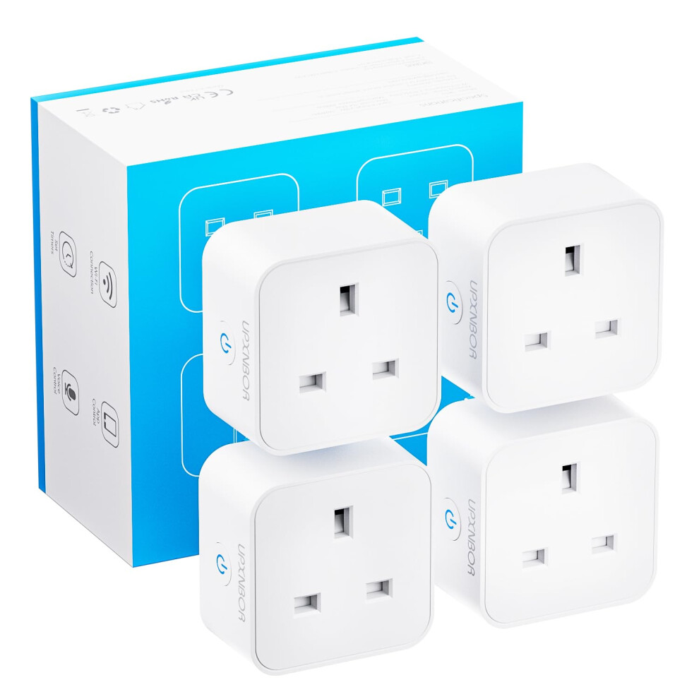 Upxnbor Smart Plug, Wi-Fi Outlet Compatible With Alexa, Google Home, Wireless Smart Socket With Energy Monitoring, Timer & App Remote Control, 2.4Ghz 5051222355435