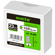 meite 23 Gauge Pin Nails, 35 mm Micro Headless Brad Nails for Pin Nailer - Galvanised Pins Nail Gun Nails, Ideal for Fine Woodworking and Trim Work