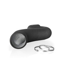 AC Infinity Flexible 150mm Aluminum Ducting, Heavy-Duty Four-Layer Protection, 2.4m Long for Heating Cooling Ventilation and Exhaust, 6" Ducting, 8