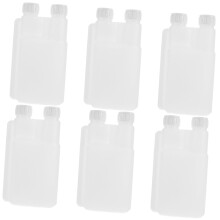 6pcs Plastic Wine Flask Set Leakproof Reusable Liquor Flask 85oz for Travel Parties Concerts