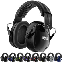 Dr.meter Hearing Protection Ear Muffs, 31dB Noise Reduction Safety Earmuffs with Adjustable Headband for Adults Kids Autism Sensory, Ear Muff for Yard