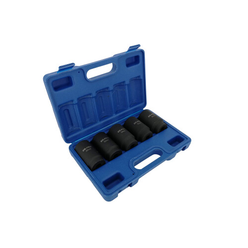 us pro US Pro 5pc Impact Socket Set - Thin Wall, 12 Point, 30 32 34 35 36mm Hub Nut Sockets B1431 2