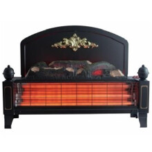 Dimplex Yeominster Radiant Bar Fire, Traditionally Styled Free Standing Electric Fire with Glowing Log Ember Fuel Bed and 1.2kW Heater with 2 heat