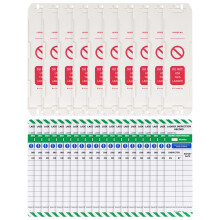 LIVELIFEBETTER? Ladder Tags - 10 Holders and 20 Ladder Inspection Tag Inserts - Full Pack - Fits All Ladder Types & Other Equipment - Suitable for
