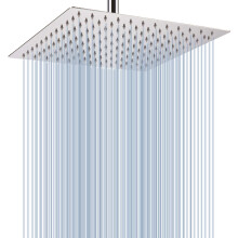 Rain Shower Head, Voolan 12'' Large High Pressure Rainfall Shower Head, 304 Stainless Steel Perfect Replacement for Your Bathroom Square Shower Heads,